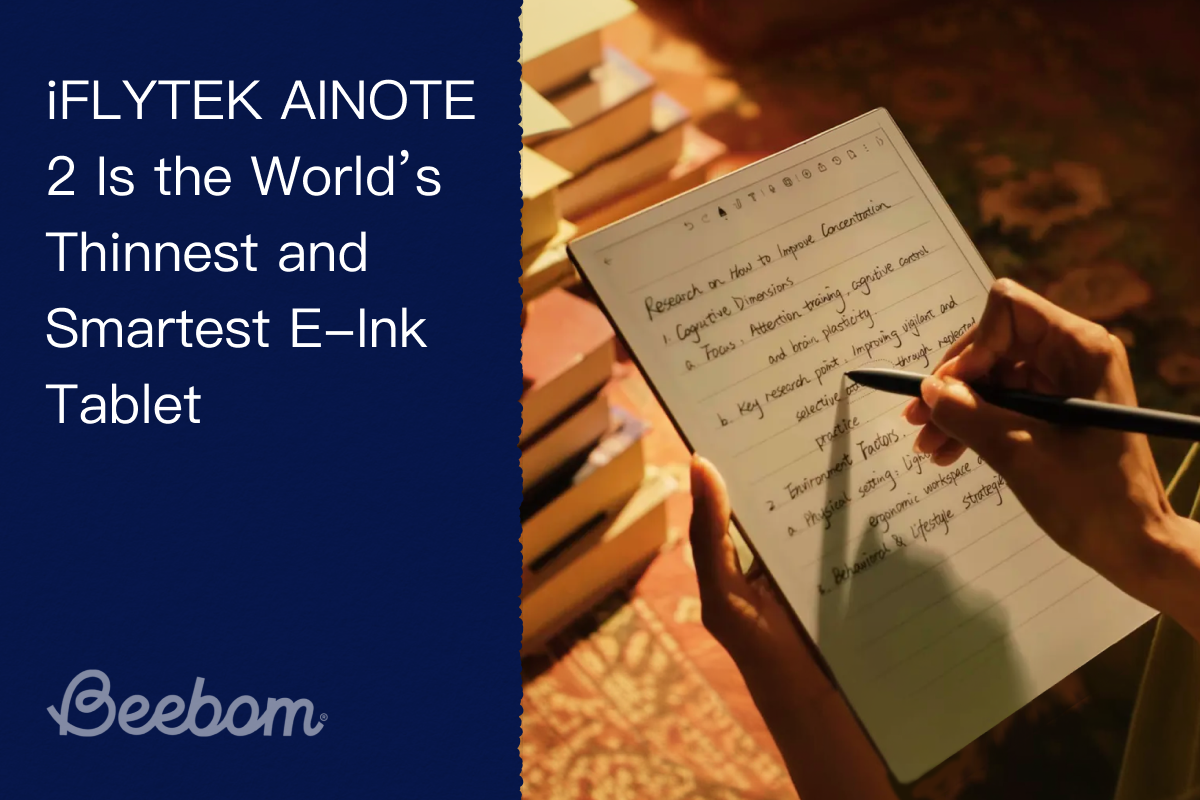 iFLYTEK AINOTE 2 Is the World’s Thinnest and Smartest E-Ink Tablet