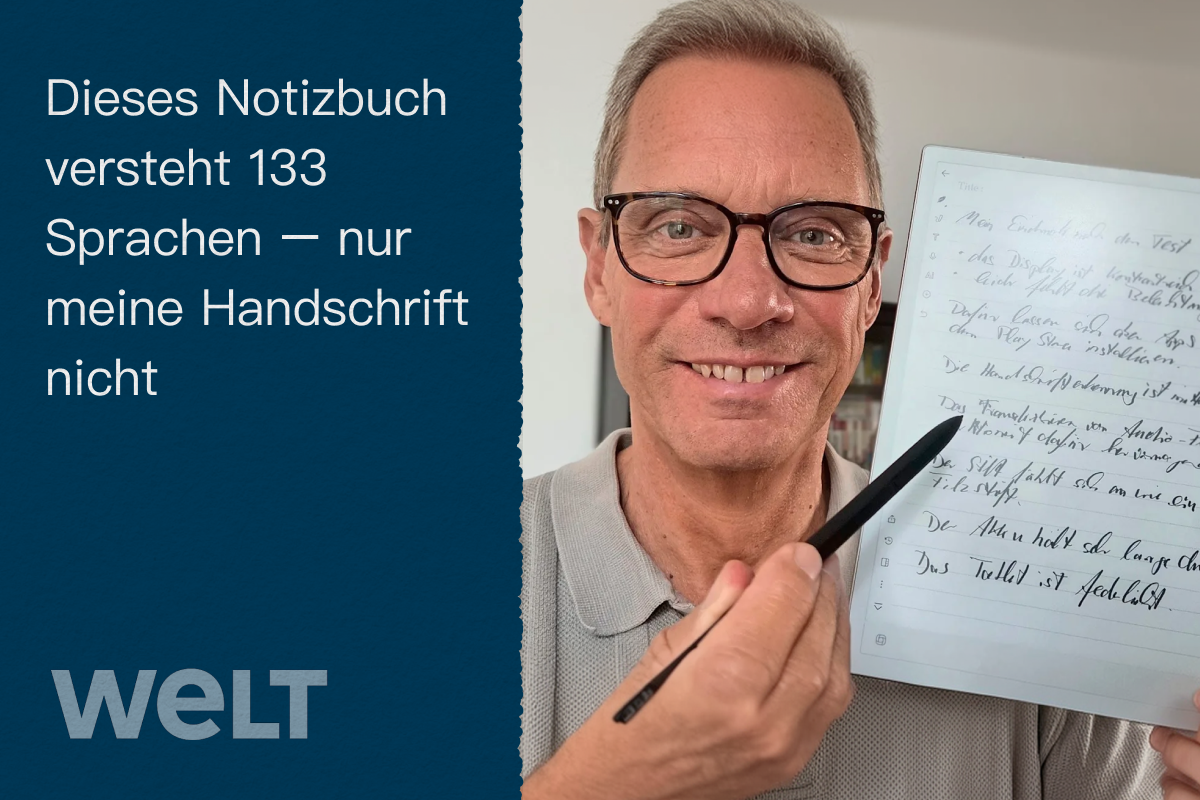 Dieses Notizbuch versteht 133 Sprachen – nur meine Handschrift nicht