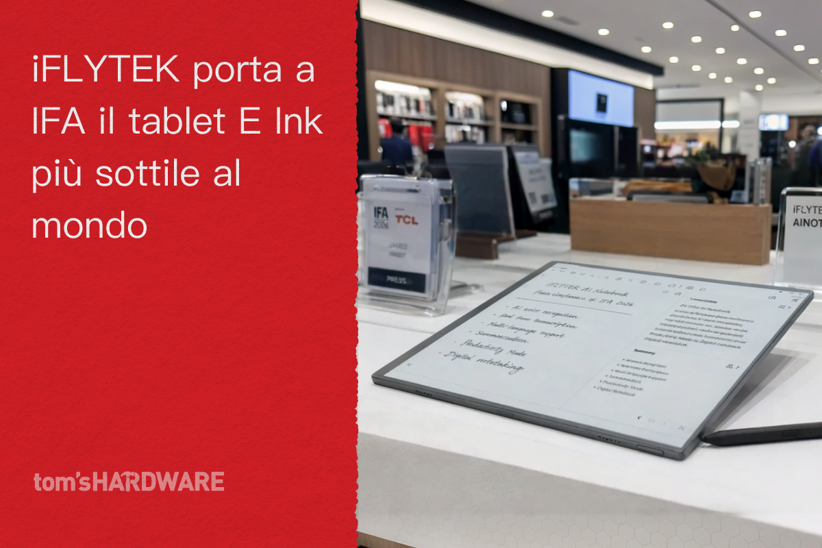 iFLYTEK porta a IFA il tablet E Ink più sottile al mondo