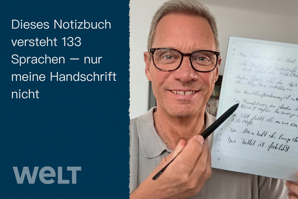 Dieses Notizbuch versteht 133 Sprachen – nur meine Handschrift nicht