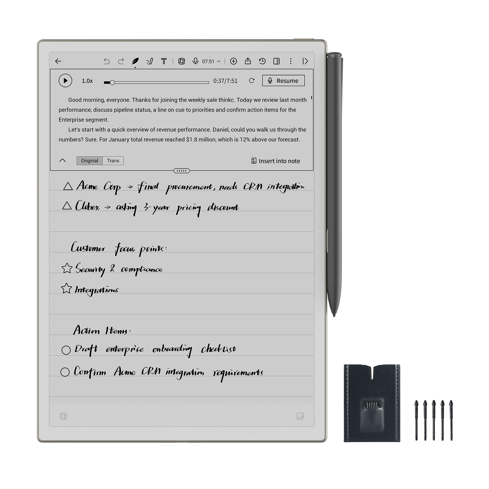 AINOTE 2 - 10.65‘’ AI E-Ink Tablet